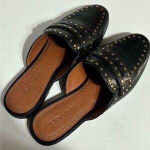 Coach Fiona Leather Loafer Flats